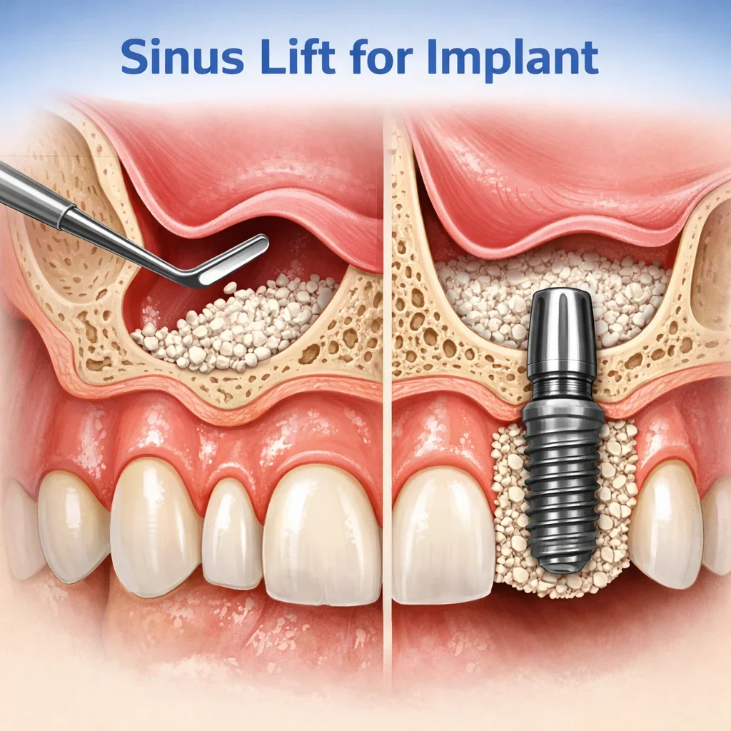 Sinus Lift Supporting Dental Implants